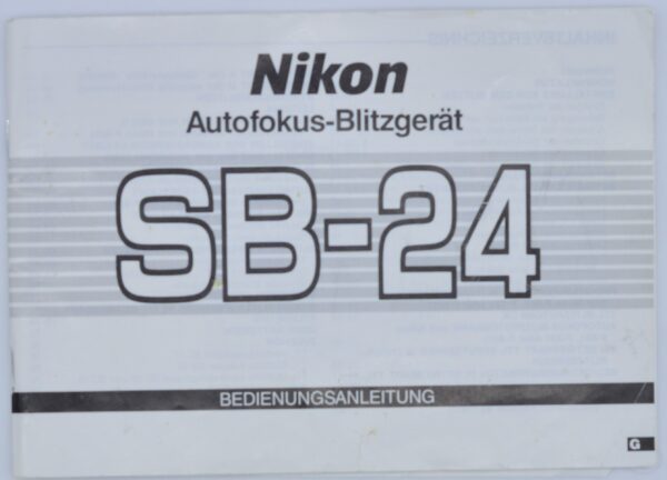 Nikon SB-24 Anleitung