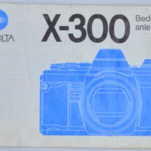 Minolta X-300 Anleitung