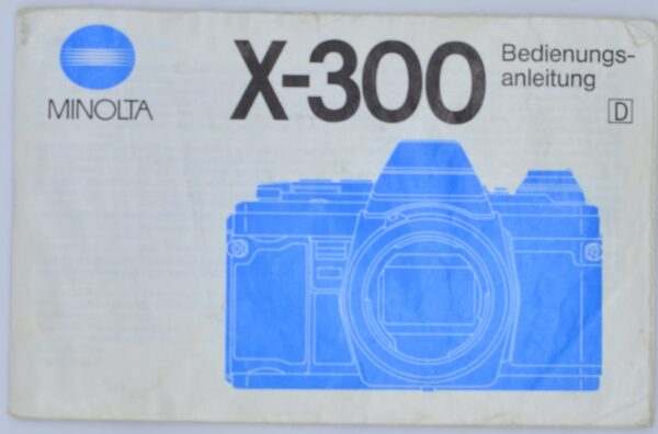 Minolta X-300 Anleitung