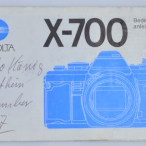 Minolta X-700 Anleitung